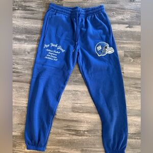 Men’s New York Giants Blue Joggers Size Medium NWT